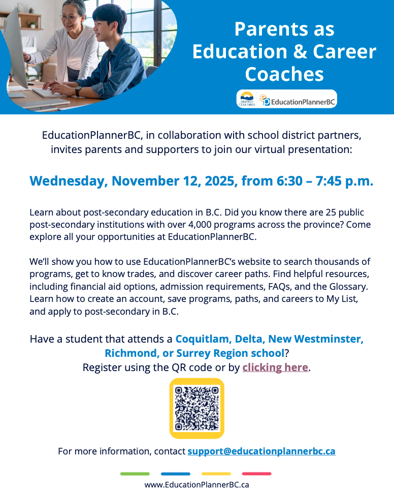 Parents as Education & Career Coaches Nov 2025